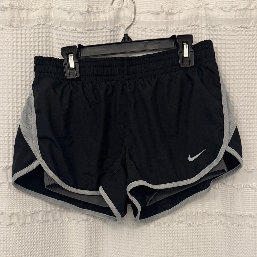 Nike Women's Athletic Shorts in Black with Gray Accents